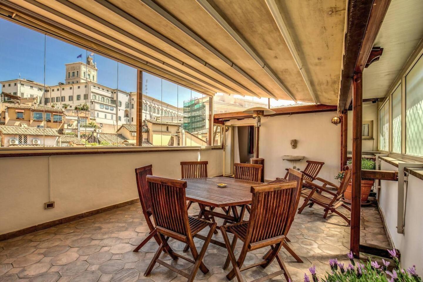 Attic With Terrace By Trevi Fountain Apartment Roma Ngoại thất bức ảnh