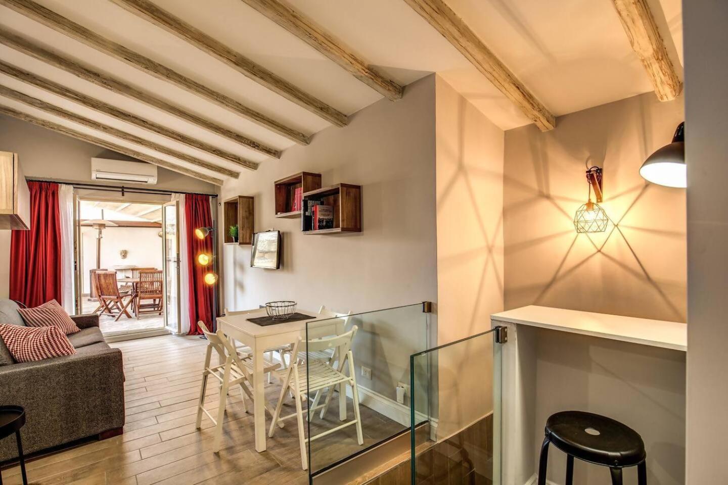 Attic With Terrace By Trevi Fountain Apartment Roma Ngoại thất bức ảnh